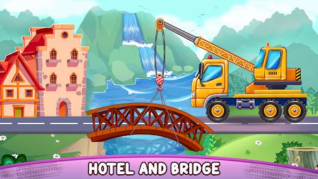 Build a House-Kids Truck Games স্ক্রিনশট 2