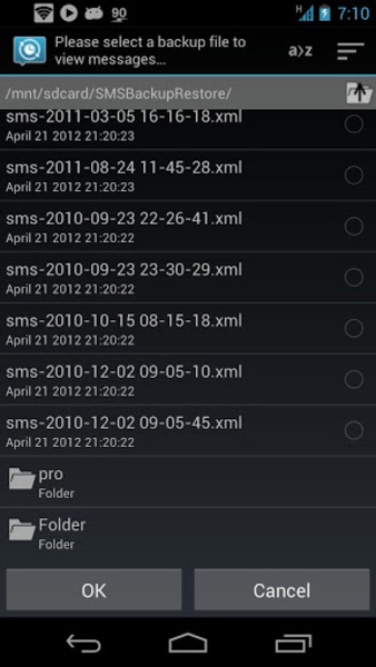 SMS Backup & Restore Captura de tela 2