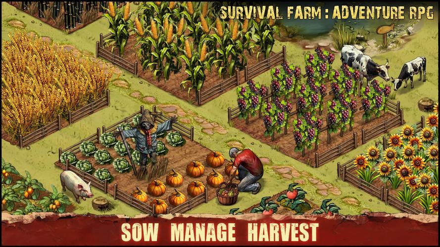 Survival Farm: Adventure RPG ภาพหน้าจอ 1