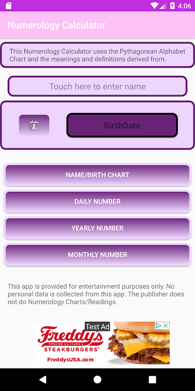 Pythagorean Numerology Calculator স্ক্রিনশট 0