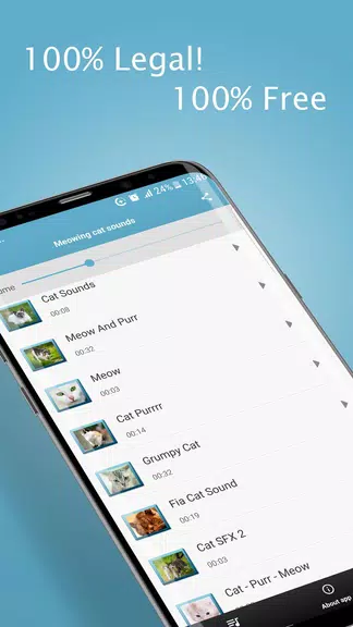 Meowing Cat Sounds Ringtones Capture d'écran 2