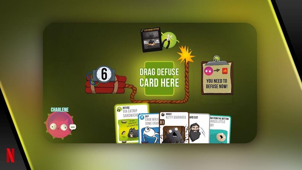 Exploding Kittens ဖန်သားပြင်ဓာတ်ပုံ 2