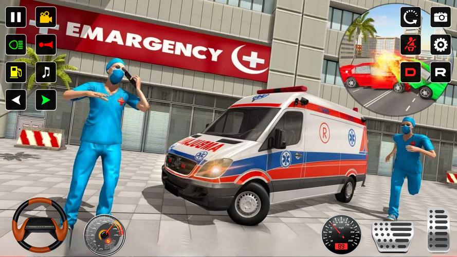 Police Rescue Ambulance Games 스크린샷 1