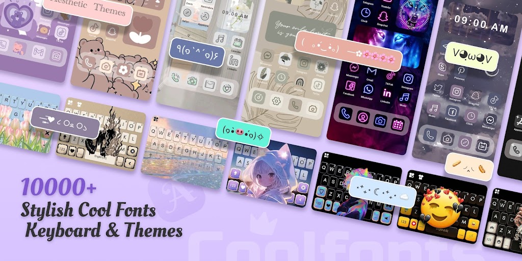 Cool Fonts – Keyboard & Themes Mod Captura de pantalla 0