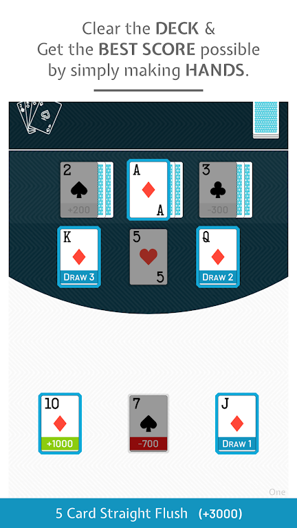 9-Draw: Poker Solitaire Puzzle ภาพหน้าจอ 0