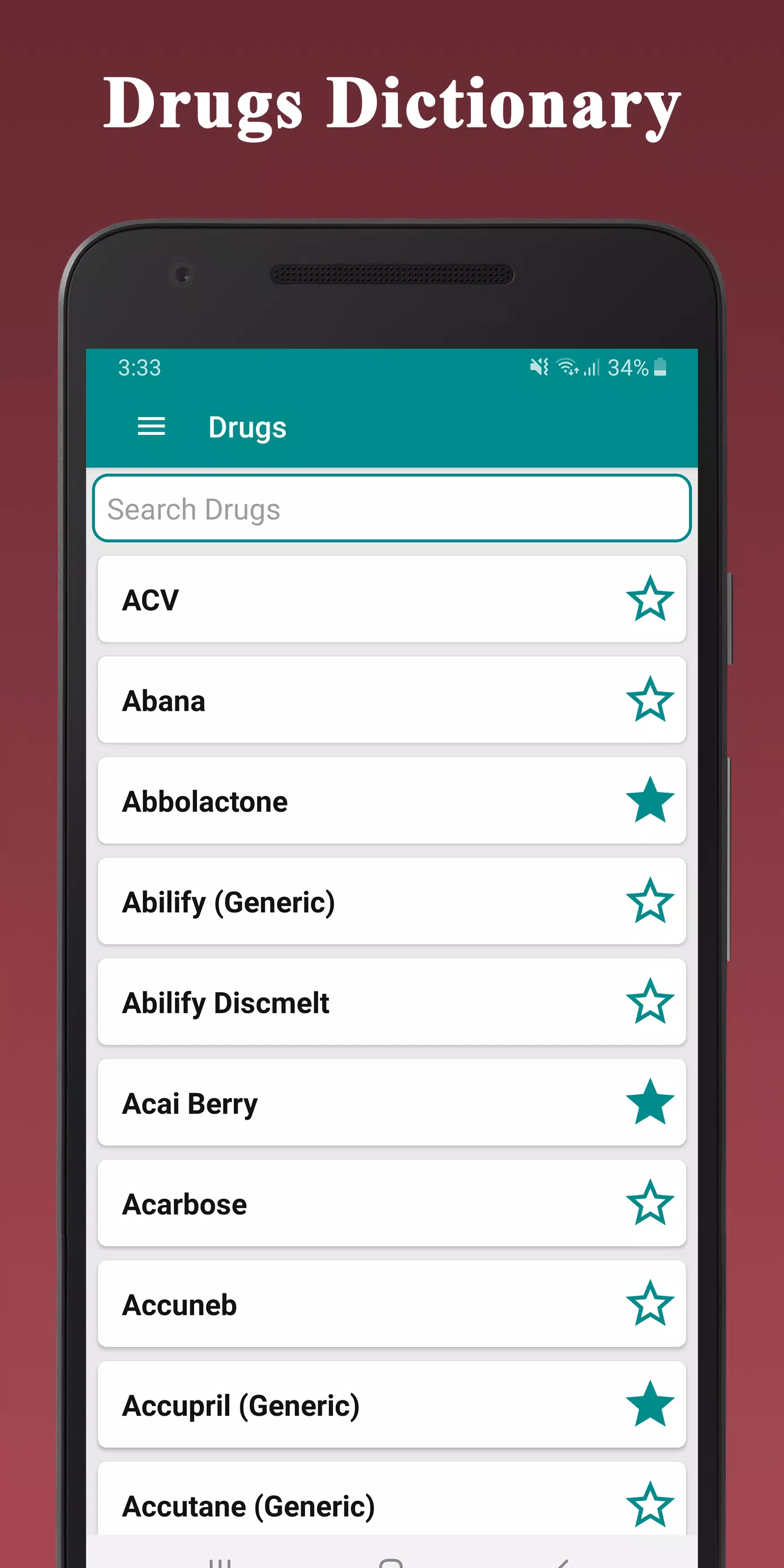 Medical Drugs Dictionary Guide 螢幕截圖 0
