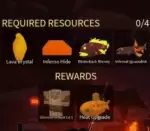 Materialien für Glimmerflossen-Anzug Stufe 1