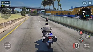 US Police Bike Rider Simulator স্ক্রিনশট 0