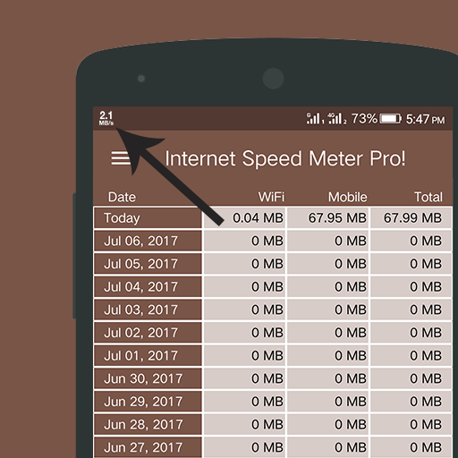 Internet Speed Meter Pro स्क्रीनशॉट 0