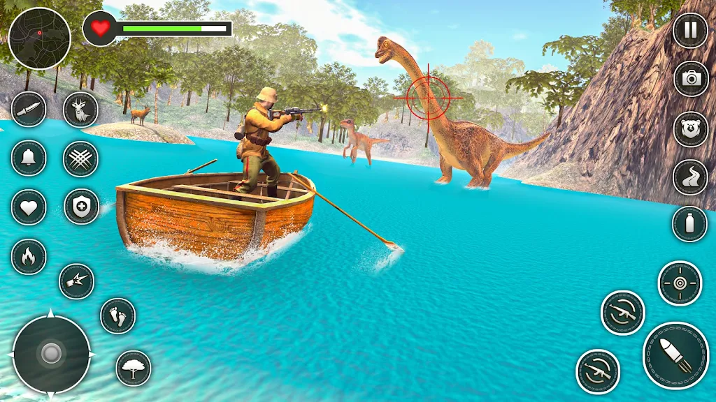 Dinosaur Hunter 3D Game Ekran Görüntüsü 1