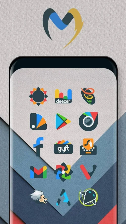 Material UI Dark Icon Pack Tangkapan skrin 1