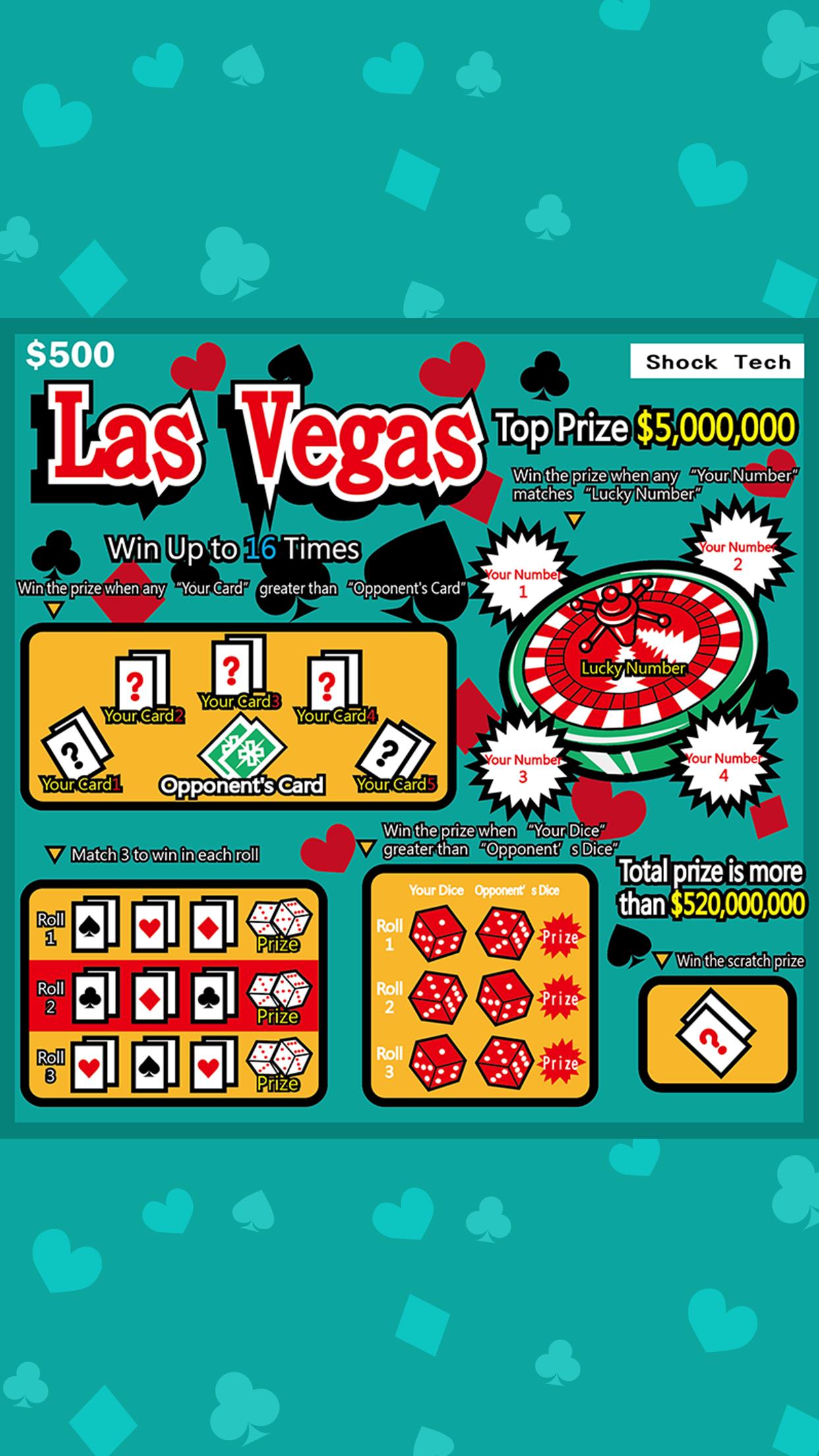 Las Vegas Scratch Ticket Schermafbeelding 0