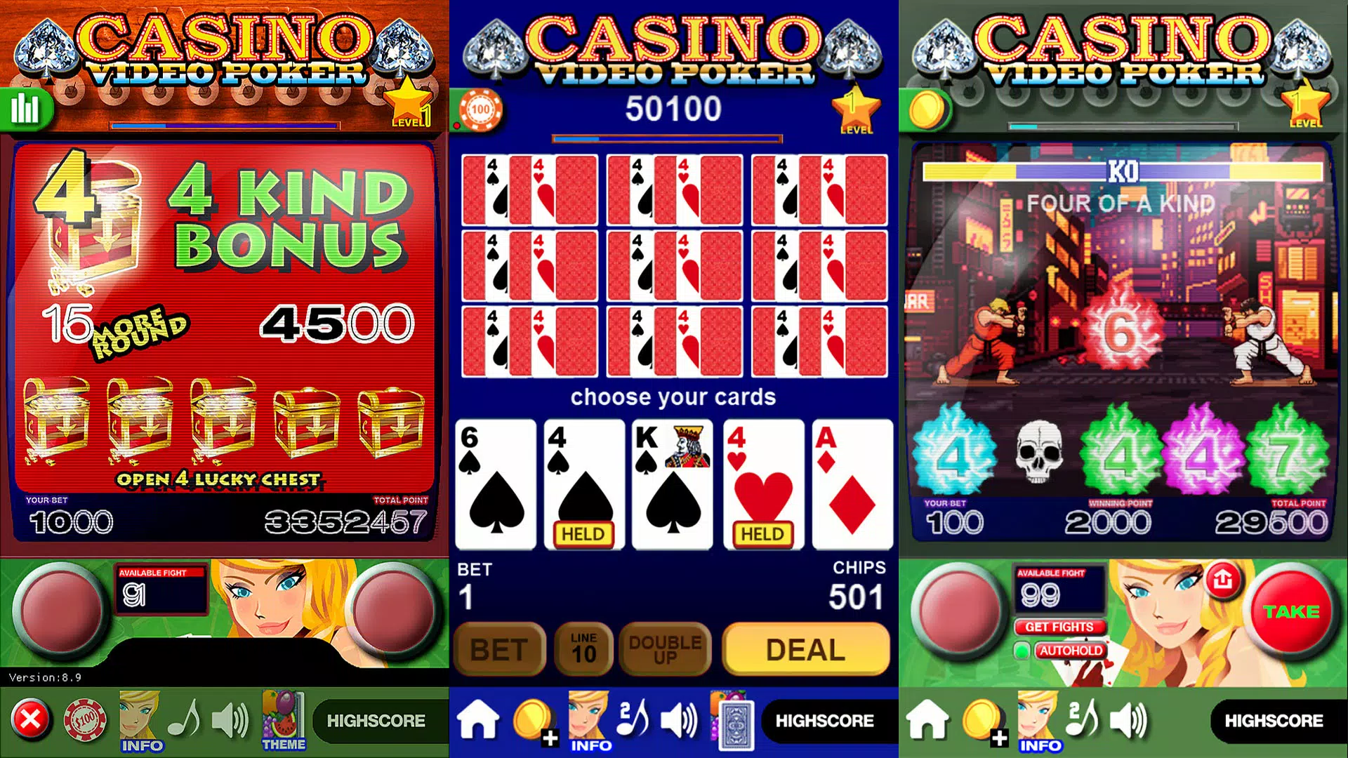 Casino Video Poker Captura de pantalla 1