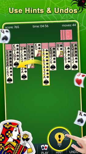 Spider Solitaire Schermafbeelding 3