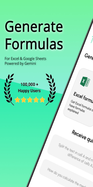 Sheets AI: Formula Generator স্ক্রিনশট 1