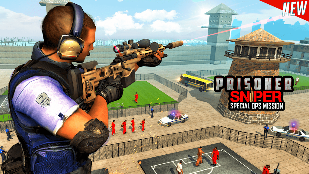 Prisoner Sniper Shooting 3D Gun Games Screenshot 1