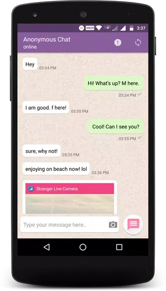 Anonymous Chat & Date for Stranger Ảnh chụp màn hình 1