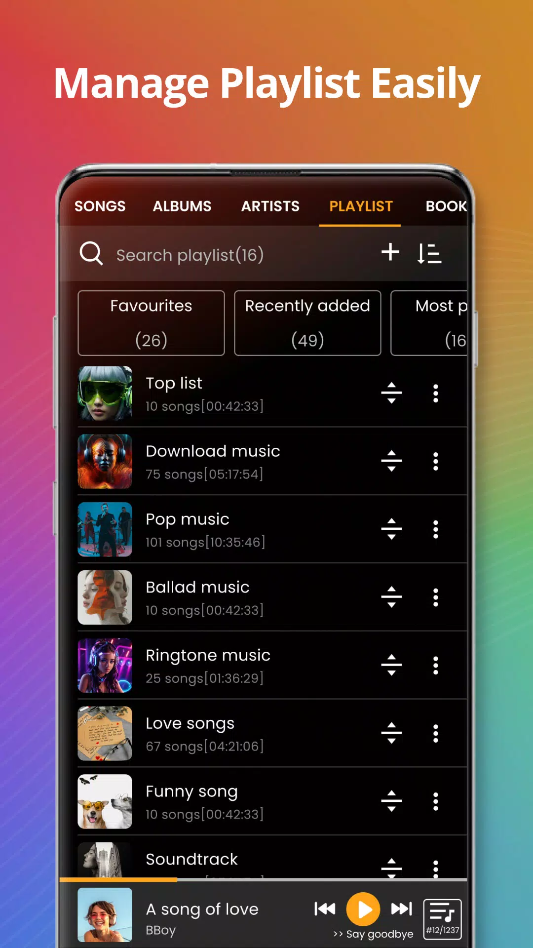 Music player Screenshot 1