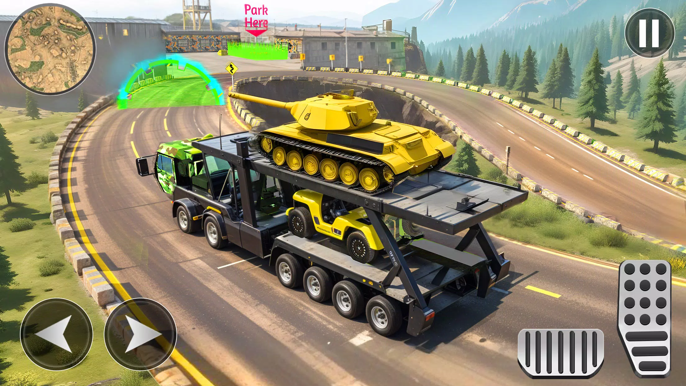 Army Cargo Truck Driving Games स्क्रीनशॉट 3