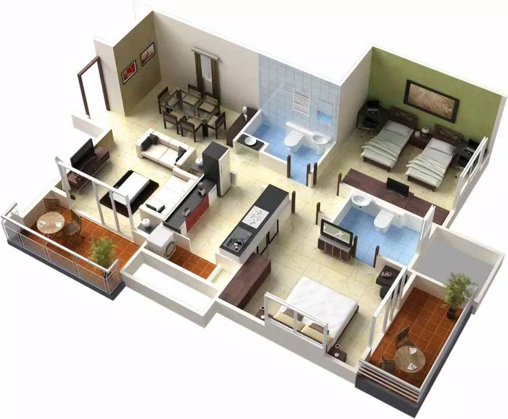 3D small house design 螢幕截圖 2