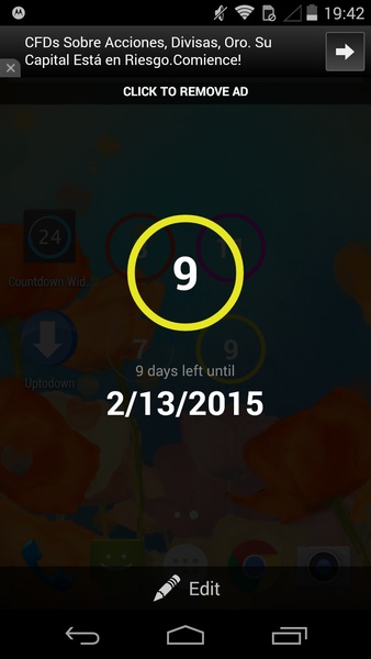 Countdown Widget Schermafbeelding 1