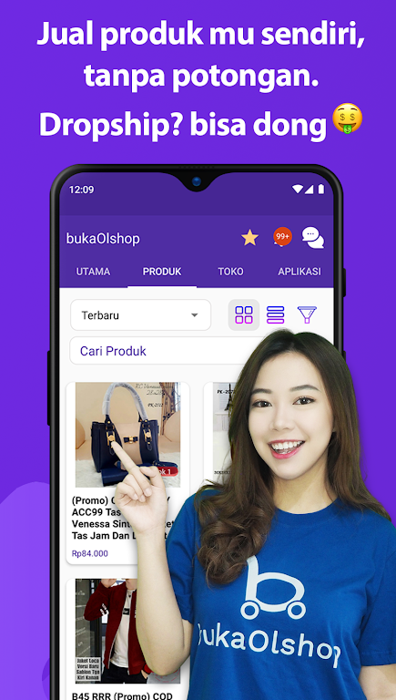 bukaOlshop - Buat App Toko 螢幕截圖 1