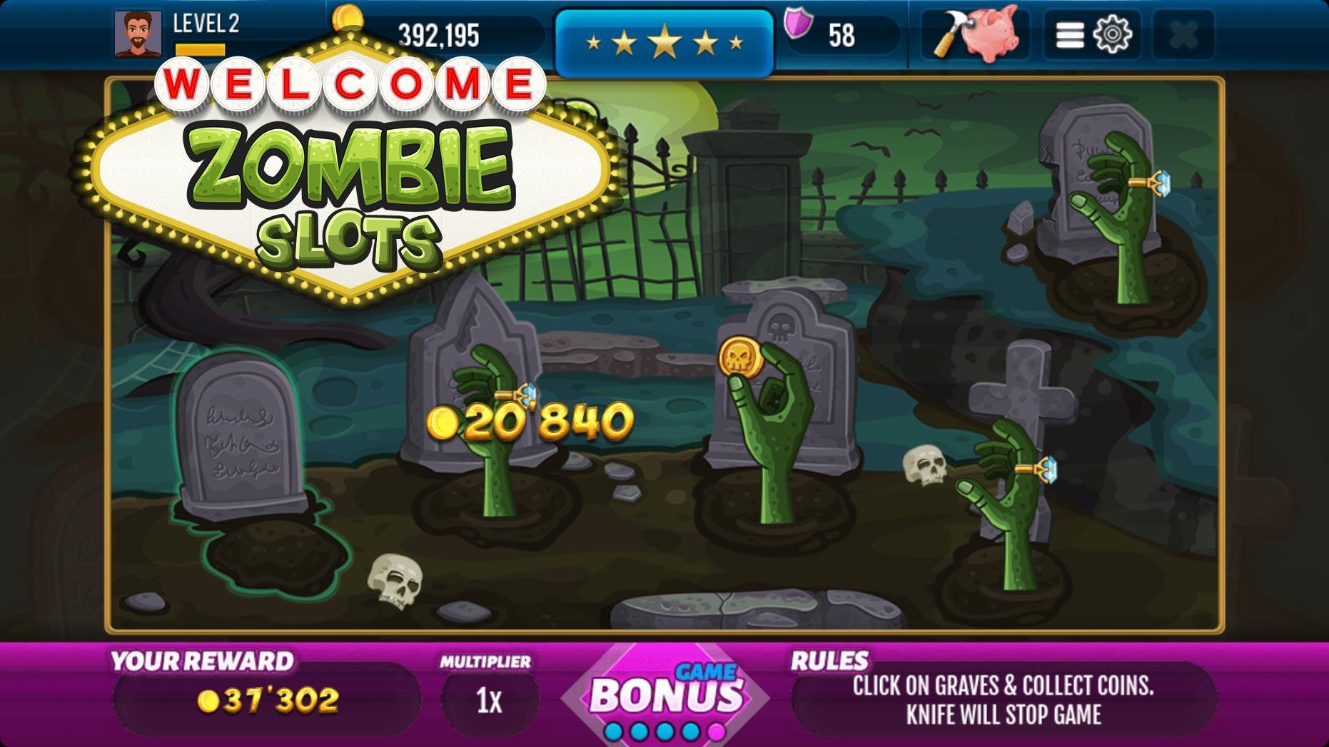 Zombie Casino Slot Machine スクリーンショット 2