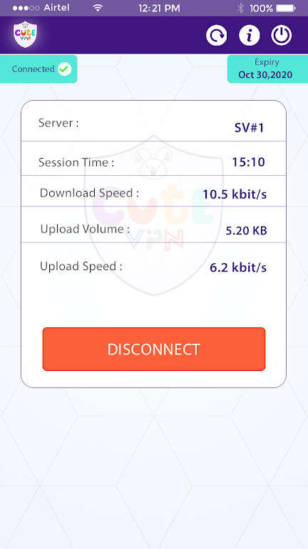 Cute VPN Ảnh chụp màn hình 3