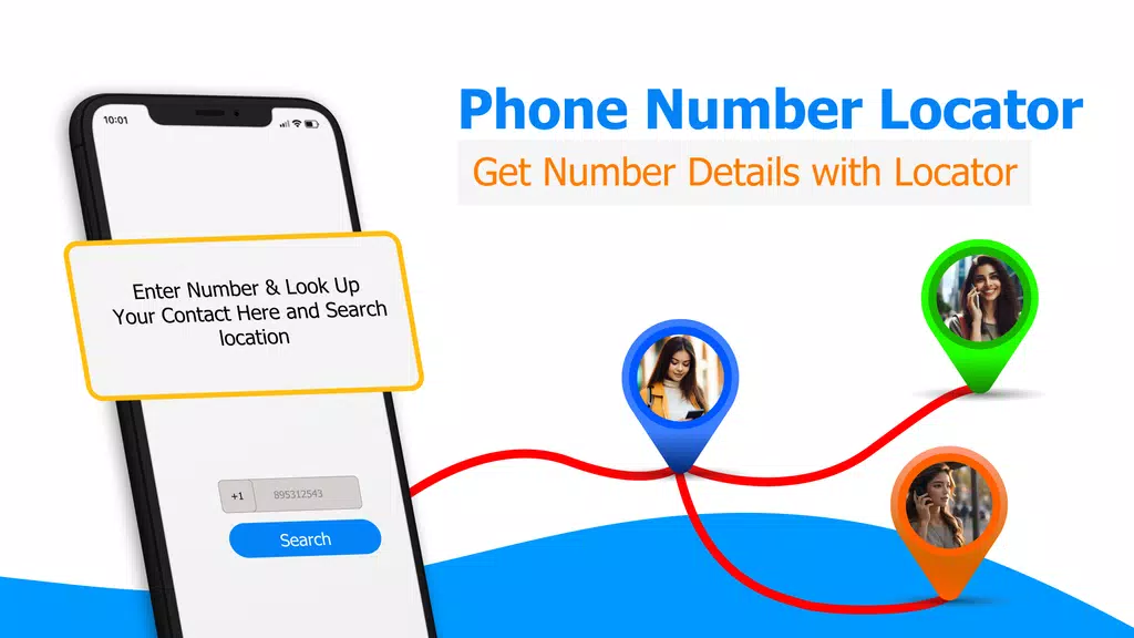 GPS Mobile Number locator App स्क्रीनशॉट 1