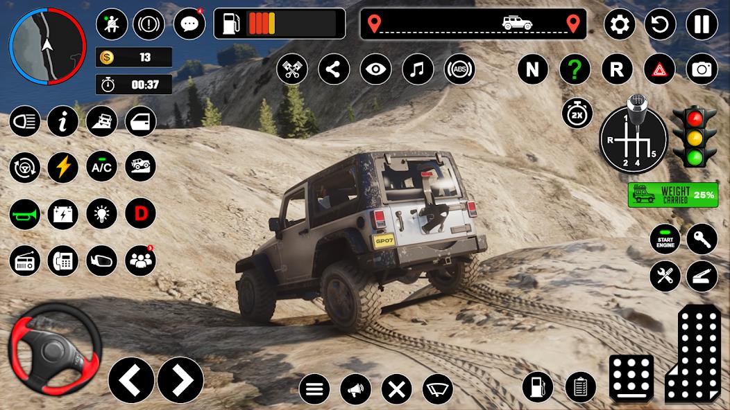 Offroad Jeep Driving & Parking Mod Captura de pantalla 3