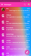 SMS Messages Glass Gradient ภาพหน้าจอ 1