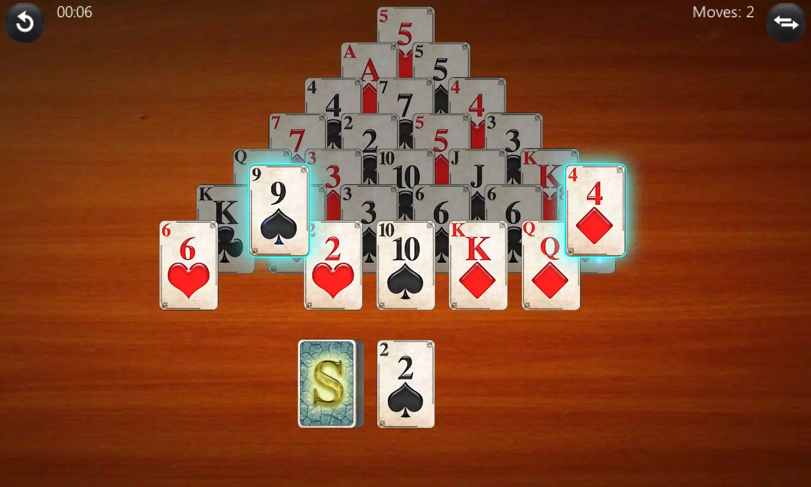 Pyramid Solitaire Tangkapan skrin 1