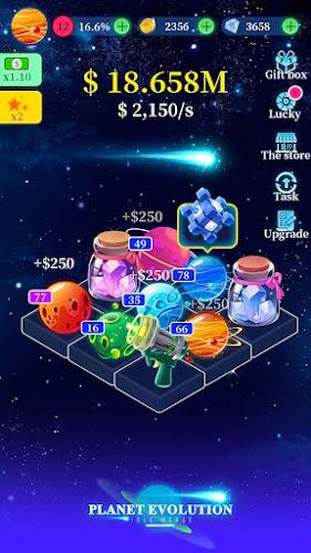 Planet evolution:idle merge Ảnh chụp màn hình 0