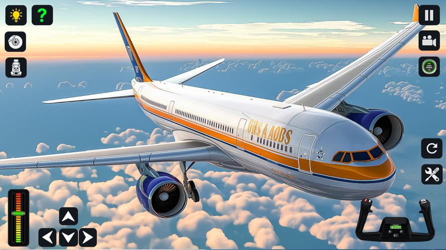 Airplane Simulator 3D Offline Скриншот 0