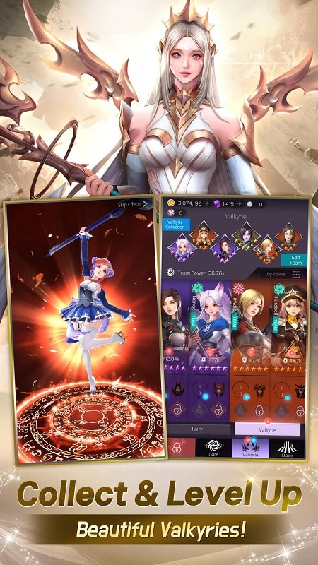 Valkyrie Rush: Idle & Merge 스크린샷 1