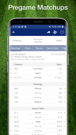 Football NFL 2017 Schedule, Live Scores, & Stats Tangkapan skrin 0
