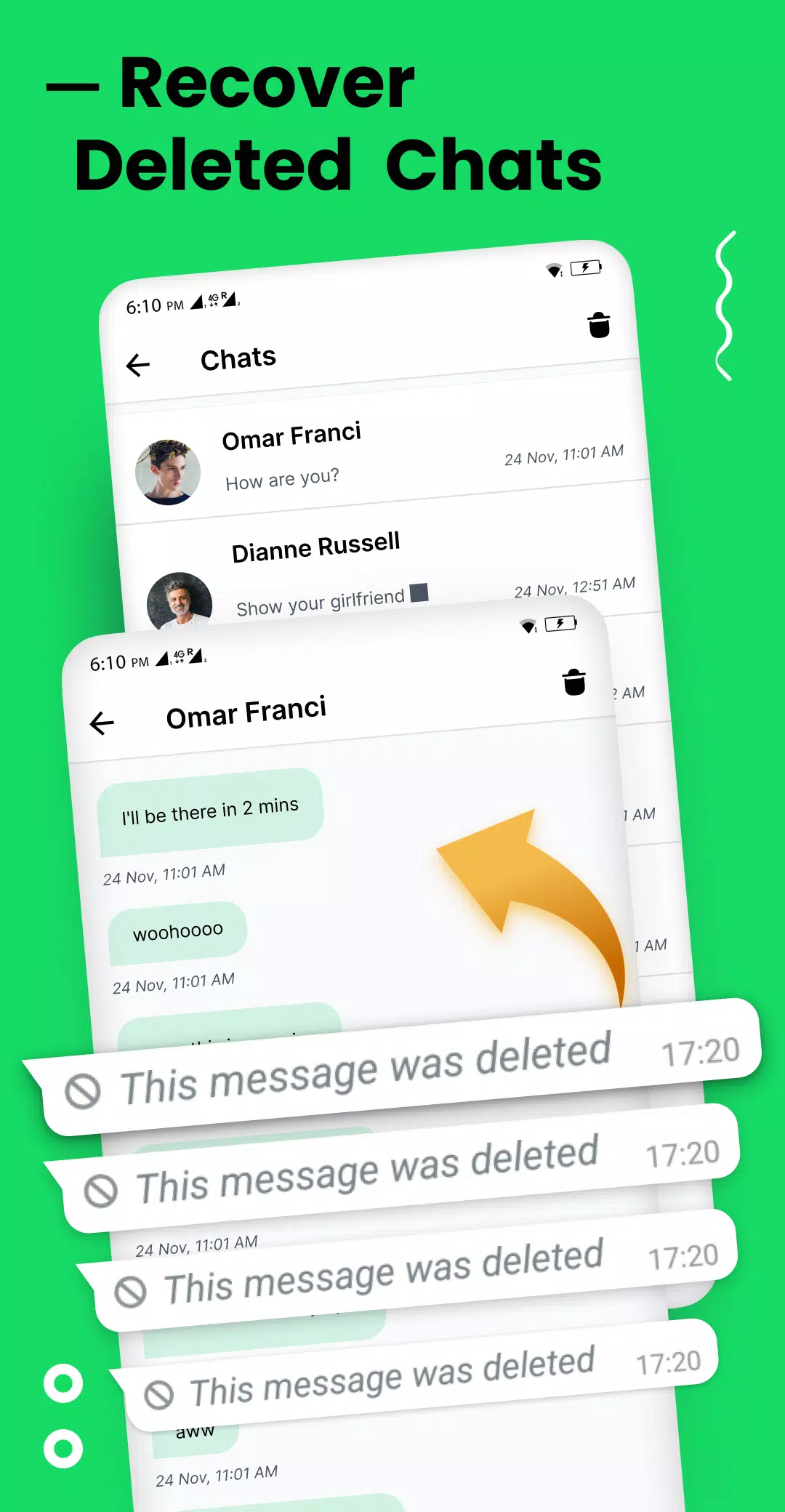 Delete Messages Recovery 螢幕截圖 1