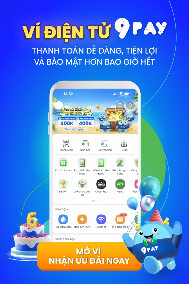 Ví điện tử 9Pay ဖန်သားပြင်ဓာတ်ပုံ 0