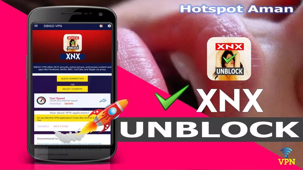 VPN Unblock XnX - Buka Situs X-Video & Sites 螢幕截圖 1