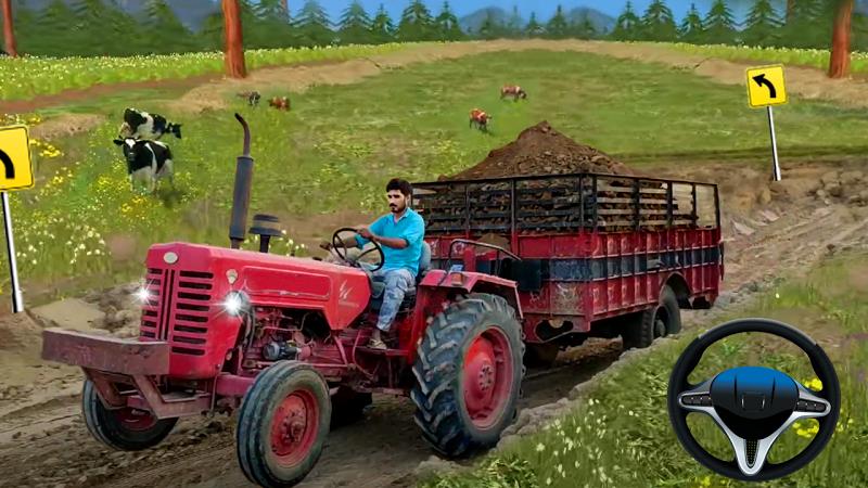 Indian Tractor Trolley Farming ဖန်သားပြင်ဓာတ်ပုံ 3