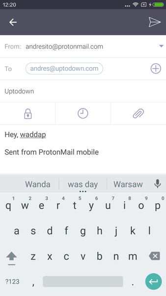 Proton Mail: Email chiffré Capture d'écran 1