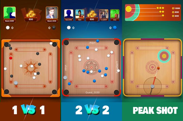 Carrom board game & carom pool Ảnh chụp màn hình 3
