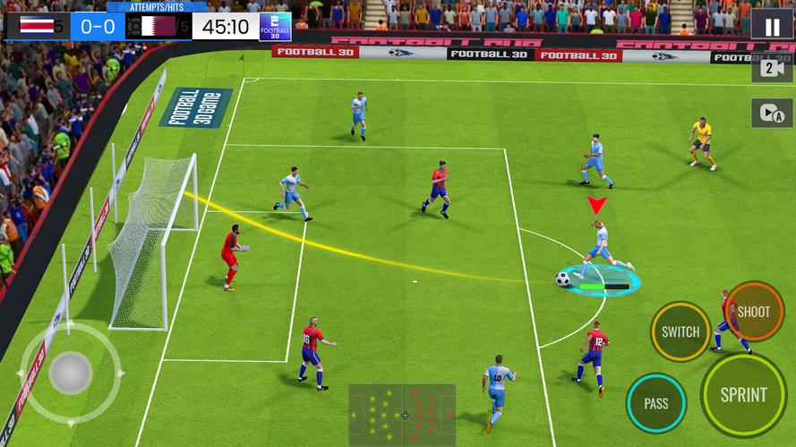 Football 3D Star ဖန်သားပြင်ဓာတ်ပုံ 0