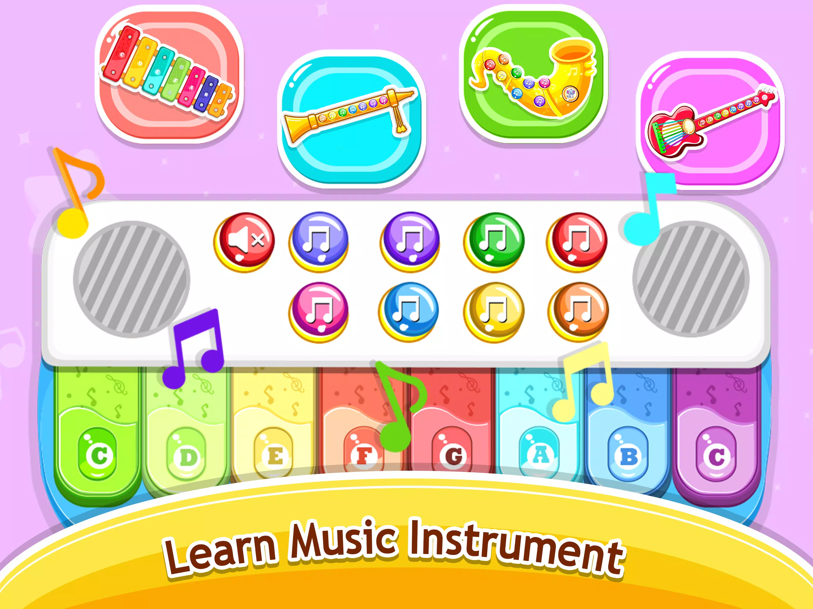 Kids Music piano - games ภาพหน้าจอ 3