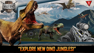 Wild Dino Hunting Jungle Games Tangkapan skrin 1