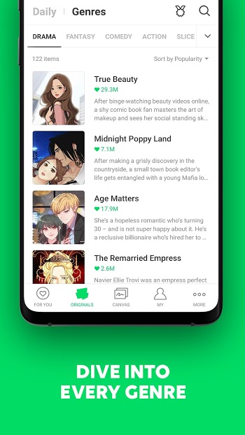 Webtoon Mod 螢幕截圖 1