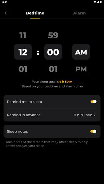 Sleep Tracker Tangkapan skrin 0