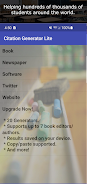 Citation Generator Lite Captura de pantalla 1