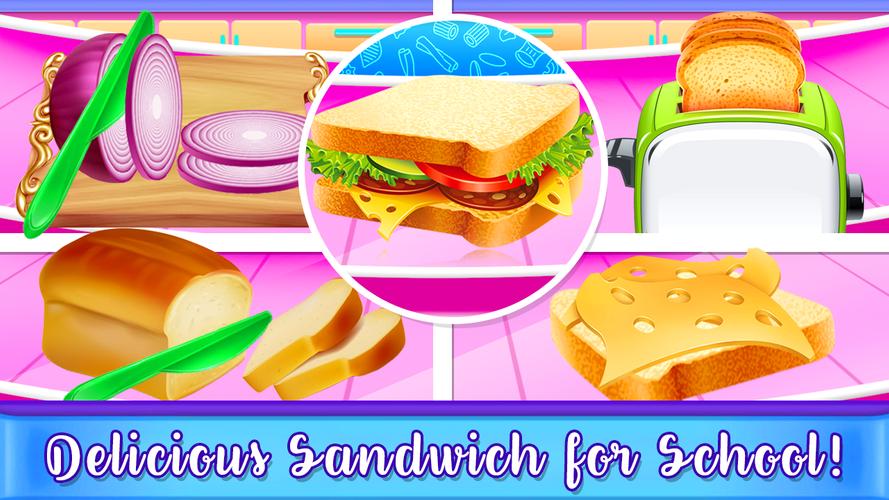 School Toddlers Breakfast Food Tangkapan skrin 2