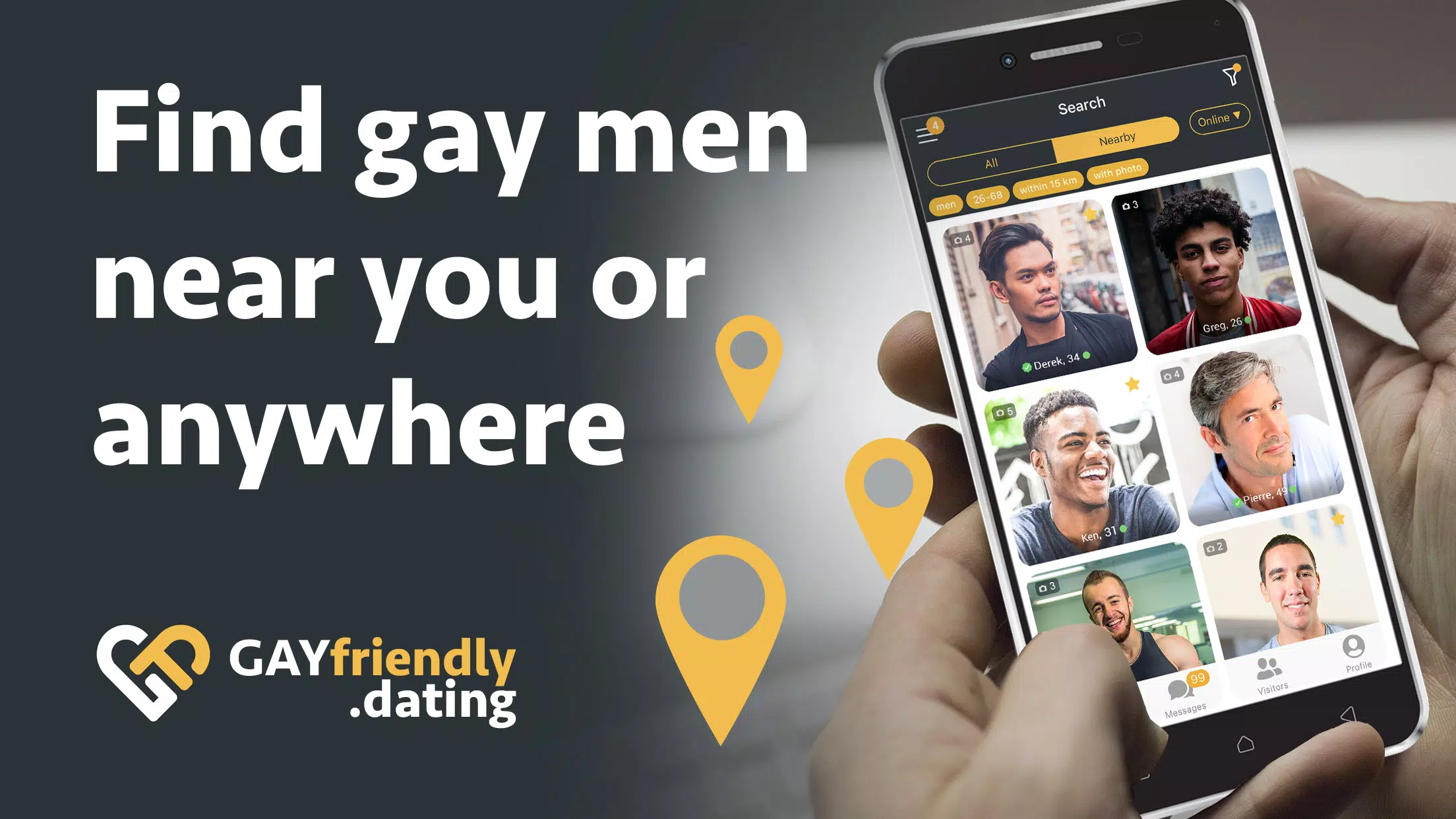 Gay guys chat & dating app应用截图第1张